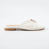 Kay Flats in Hana Polka White