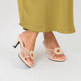 Kay Heels in Hana Polka Beige