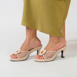 Kay Heels in Hana Polka Beige