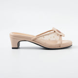 Kay Kitten Heels in Hana Polka Beige