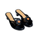 Keen Kitten Heels in Lace Black
