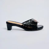 Keen Kitten Heels in Lace Black