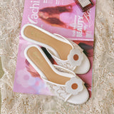 Keen Kitten Heels in Lace White