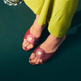Keen Heels in Darling Maroon