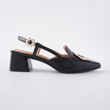 Loafer Mules in Hana Black