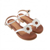 Lovely Lily Sandals in Hana White