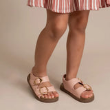Mini Haven Sandals in Hana Pink