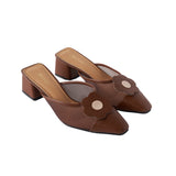 Moment Mules 2.0 in Dark Brown Mesh