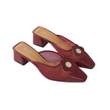 Moment Mules 2.0 in Maroon Mesh