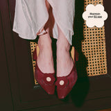 Moment Mules 2.0 in Maroon Mesh