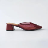 Moment Mules 2.0 in Maroon Mesh