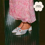 Moment Mules 2.0 in White Mesh