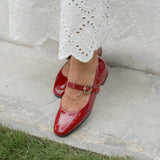 Muse Mary Jane in Wine Red