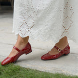 Muse Mary Jane in Wine Red