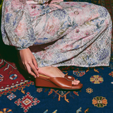 Rosie Wedges in Hana Camel Brown