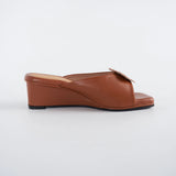 Rosie Wedges in Hana Camel Brown