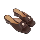Rosie Wedges in Hana Espresso