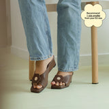 Rosie Wedges in Hana Espresso