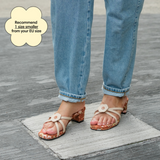 Strappy Heels in Hana Batik