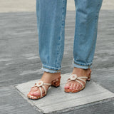 Strappy Heels in Hana Batik