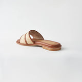 Summertime Sandals in Hana Rattan Beige & Brown