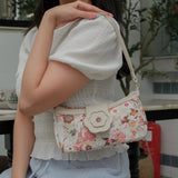 Iconic Saddle Bag in Beige Batik