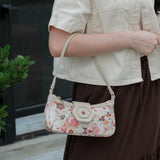 Iconic Saddle Bag in Beige Batik