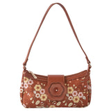 Iconic Saddle Bag in Brown Batik