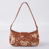 Iconic Saddle Bag in Brown Batik