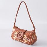 Iconic Saddle Bag in Brown Batik