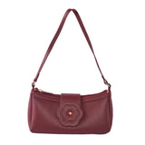 Iconic Saddle Bag in Maroon