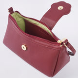 Iconic Saddle Bag in Maroon