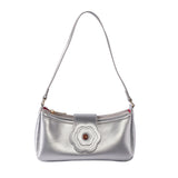 Iconic Saddle Bag in Silver
