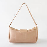 Iconic Suede Saddle Bag In Beige