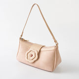Iconic Suede Saddle Bag In Beige
