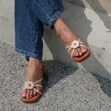 Strappy Heels in Hana Beige