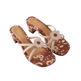 Strappy Heels in Hana Batik