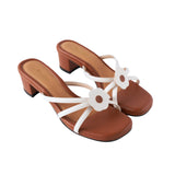 Strappy Heels in Hana White