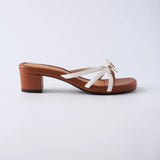 Strappy Heels in Hana White