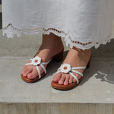 Strappy Heels in Hana White