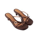 Thongs Hana Heels in Espresso