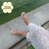 Thongs Hana Heels in Beige