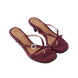 Thongs Hana Heels in Cheongsam