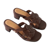 Weave Heels in Hana Espresso