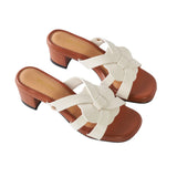 Weave Heels in Hana White