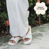 Woven Sandals in White