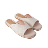 Woven Sandals in Beige