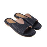 Woven Sandals in Black
