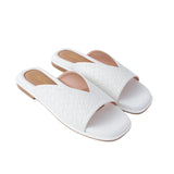 Woven Sandals in White