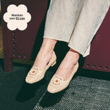 Bloom Ballerina Flats in Hana Beige